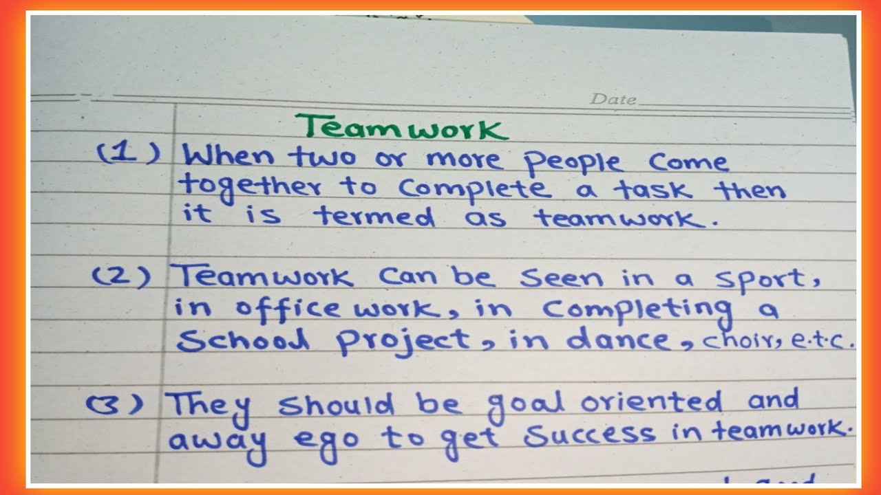 teamwork essay conclusion