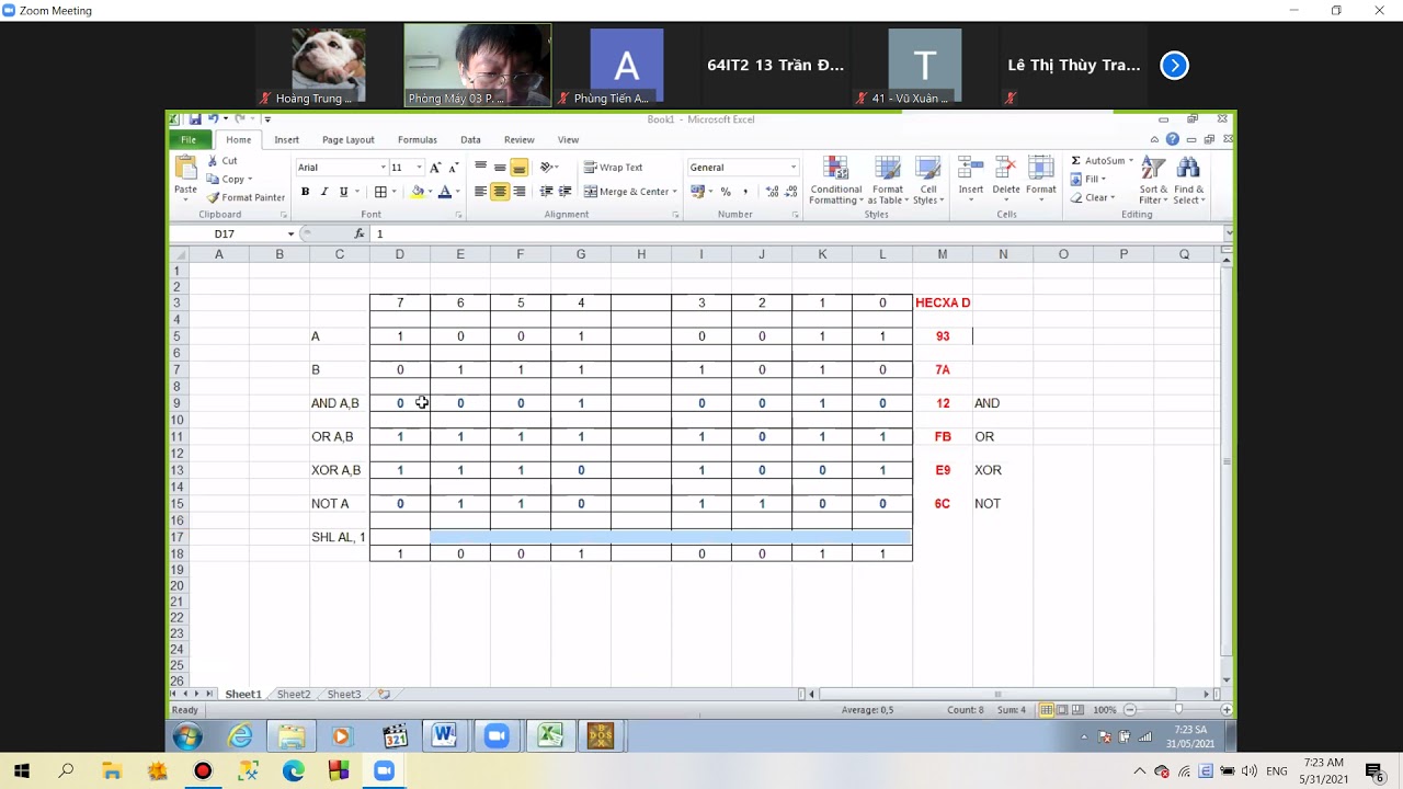 các chỉ dẫn logic and or not. các lệnh SHL, SHR, ROL,ROR, RCL,RCR - YouTube