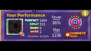 Roblox Robeats | Rattlesnake (Hard) by Rogue [Monstercat] (Difficulty 29) 2 Miss 93.91% Accuracy.