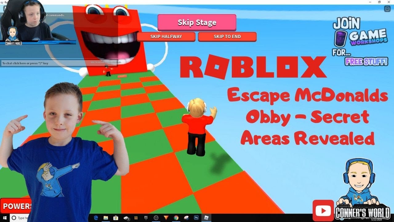 Running The Roblox Escape Mcdonalds Obby Secret Areas Revealed Youtube - new escape mcdonalds obby roblox