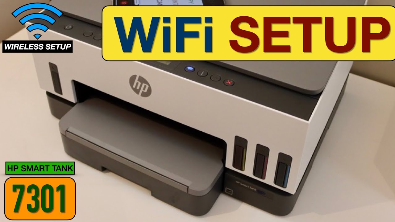 Erobring følgeslutning ligevægt HP Smart Tank 7301 WiFi Setup. - YouTube