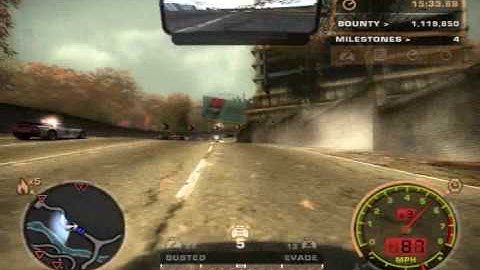 NFSMW Stock Cobalt SS 5x Out Run attempt vid 2