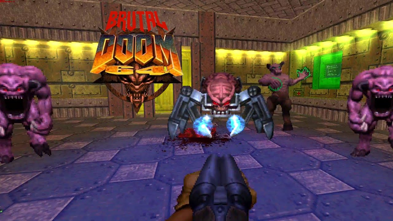 Brutal Doom 64 Level 7 Nukage Facility CTC Classic Doom 64 Gameplay Delta Touch Android