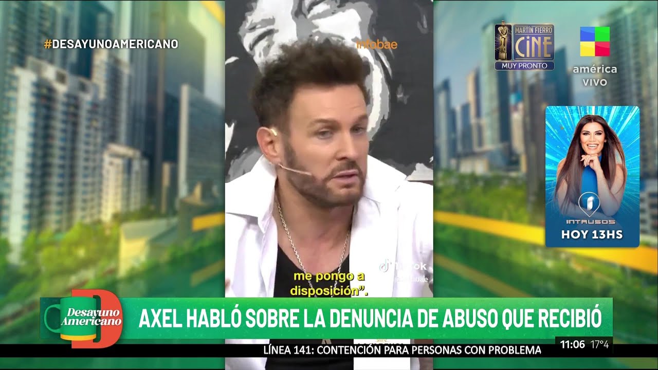 Axel habló sobre la denuncia de abuso: 