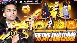 Gifting My Subscriber Legendary Naruto bundle And 50,000 Diamonds Garena Free Fire  screenshot 1
