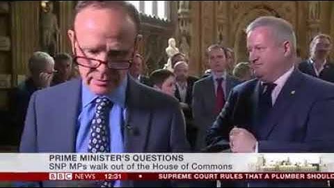 SNP MPs walk out of Commons in response to treatment of Scotland.