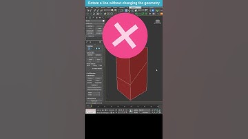 Rotate Edges Without Distorting Geometry – 3ds Max Quick Tip! #shorts  #3dsmax #tips