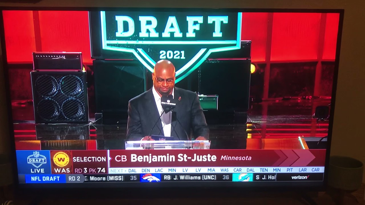 Washington football team select Benjamin St-Juste
