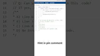 Discover the Hidden Error in this Java Code Challenge! | Challenge #5 🤔 #shorts #challenge