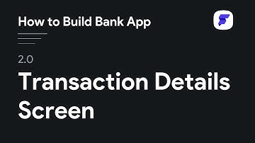 How to Build Transaction Details Screen in FlutterFlow