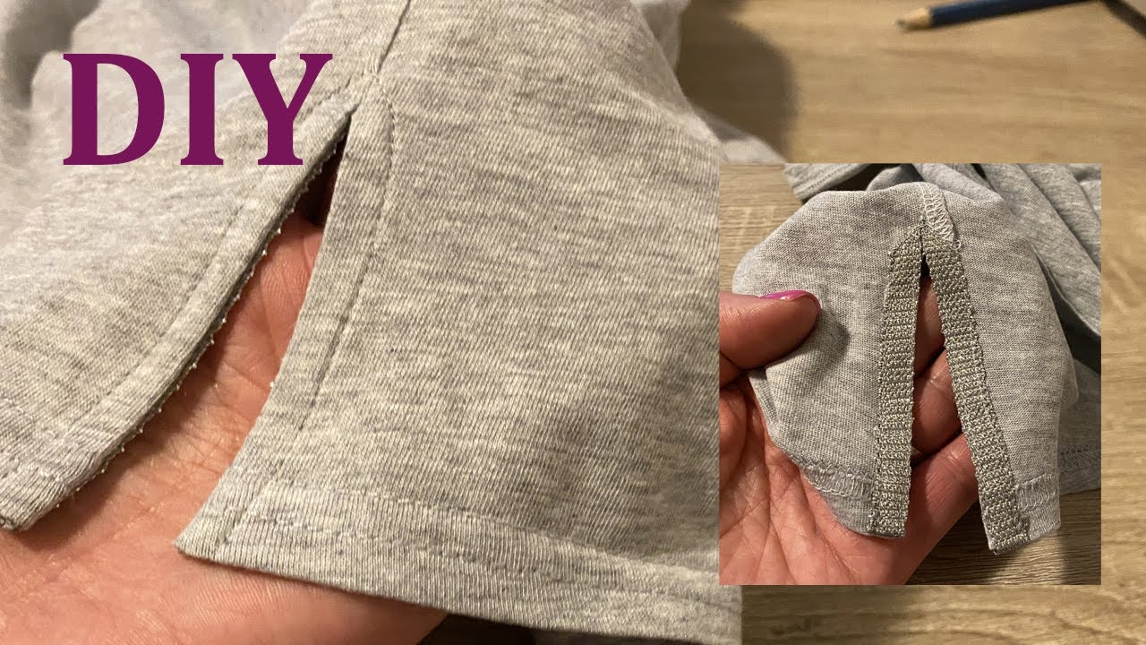 Обработка низа изделия с разрезом. Простой способ обработки - YouTube