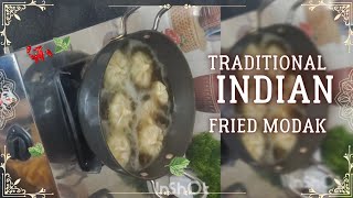 Fried modak/ Ganpati Bappa favourite mithai/तळलेले मोदक ganeshchaturthirecipe goanrecipes