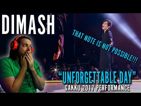 IMPOSSIBLE NOTE! Dimash Reaction — Unforgettable Day (Gakku)