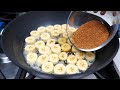 Gebratene bananen schnell und einfach dessert in 10 minuten