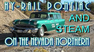 1956 Hy-Rail Pontiac Down the Tracks at Nevada Northern Railway