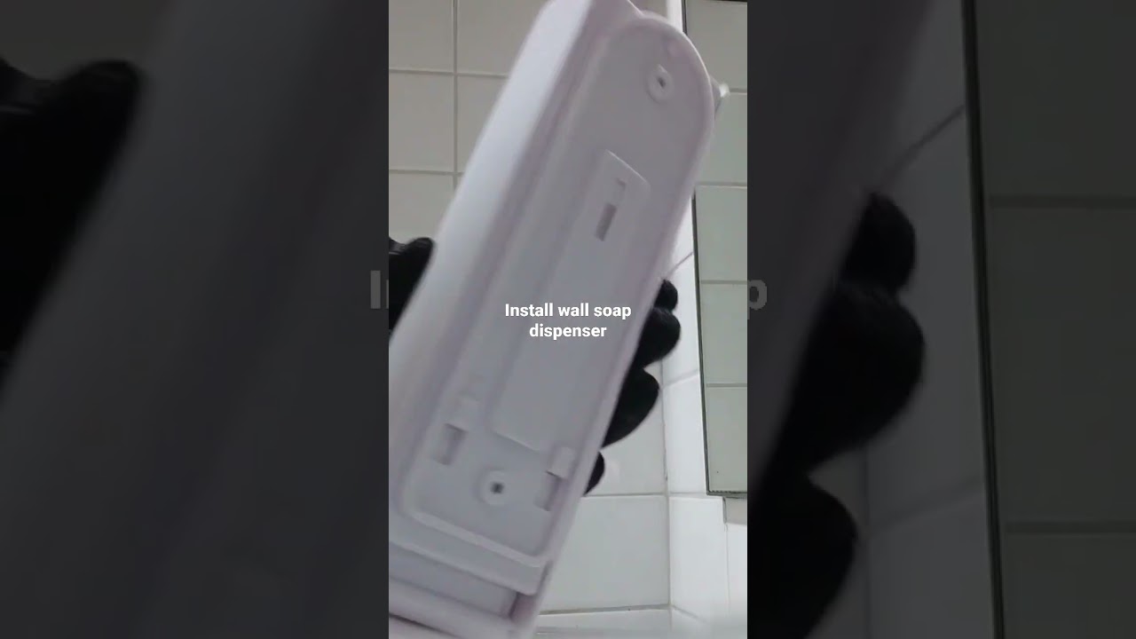 How to install wall soap dispenser.