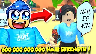 I Got BILLIONS OF HAIR And BEAT THE WARLORD BOSS In Hair Cutting Simulator!! screenshot 5