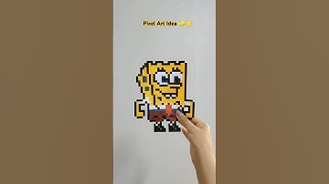 Squarepants Pixel Art Idea 🌟 #shorts #squarepants #spongebob #spongebobsquarepants #süngerbob