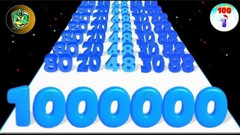 NUMBER MASTER 3D Run (Math Games) - Numbers Run & Merge, Number Stack Gameplay.#gametype2