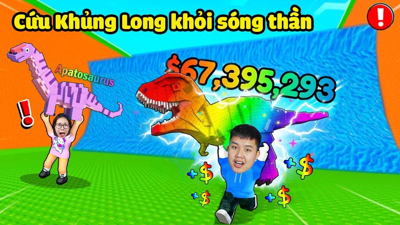 Giải cứu Khủng Long Siêu Hiếm khỏi sóng thần 1000m siêu nguy hiểm bqThanh Vip Ốc Lỏ