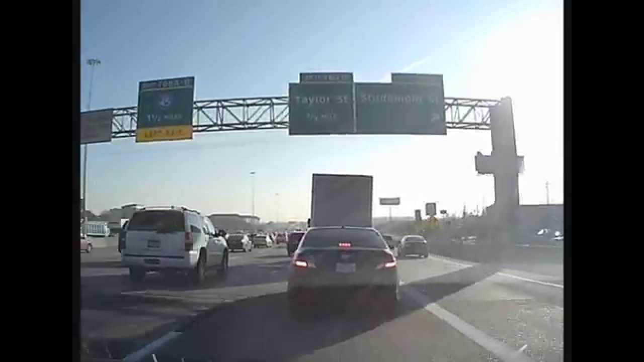 Rush hour commute in Houston