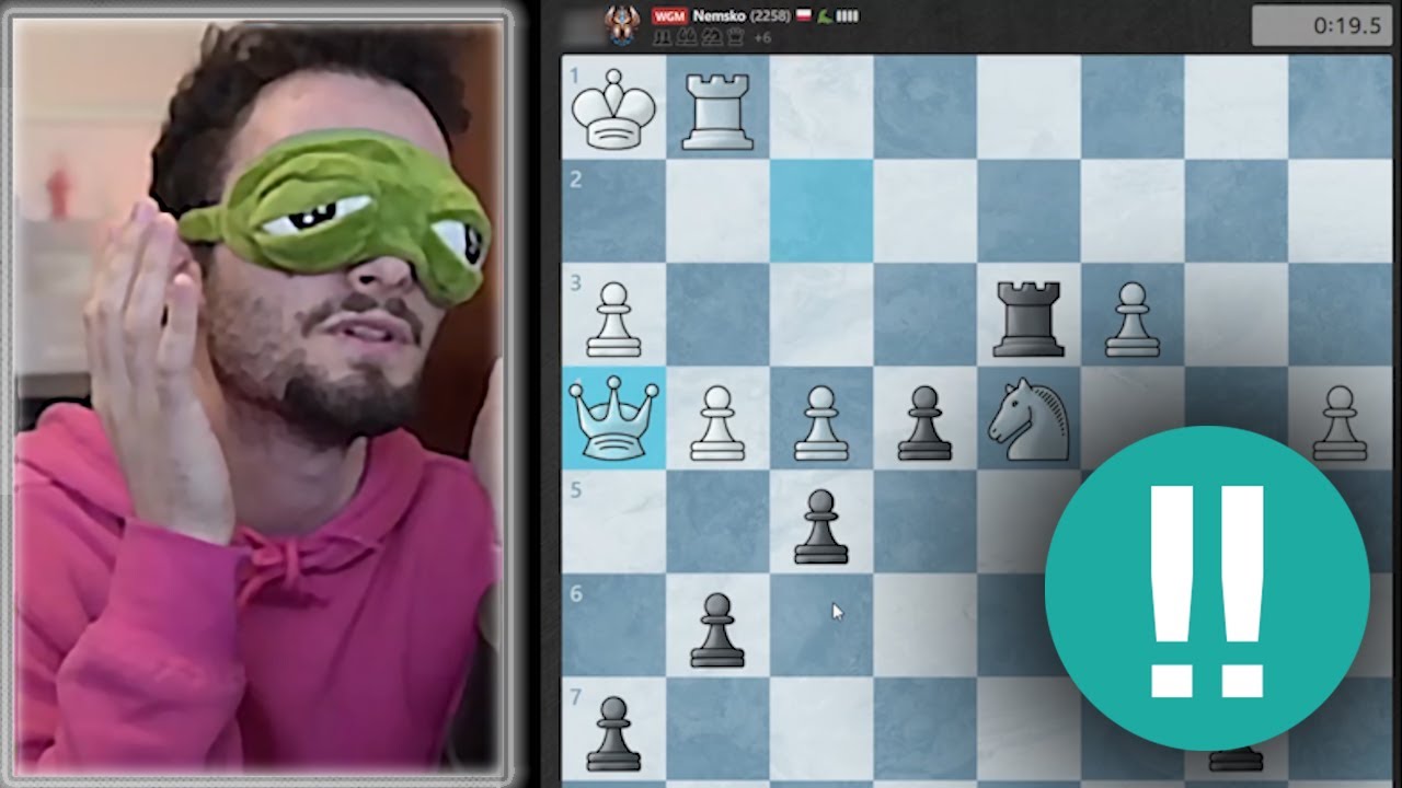 Blindfold brilliancy from Gotham Chess, before disaster 