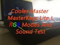 CM MasterKeys Lite L RGB Modes and Mem-Chanical Switch Sound Test (Ses Testi)
