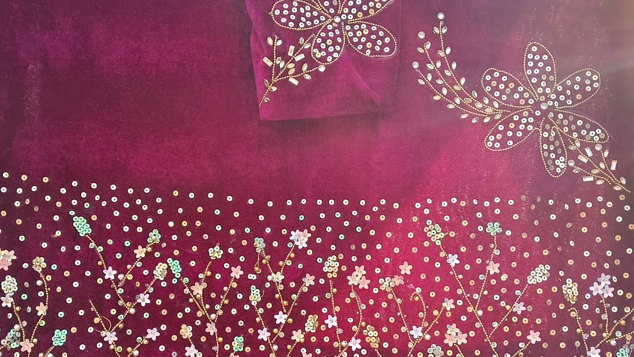 Beautiful border embroidery design 