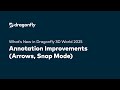 Smarter Annotations with Arrows & Snap Mode in Dragonfly 3D World 2025