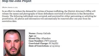 CRIME BLOTTER: San Bernardino DA revealing convicted 'johns' names