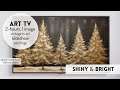 Vintage christmas tv art vintage art tv screen holiday tree screensaver christmas frame tv art