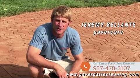 Paver care. Paver patio cleaning, restoration, and sealing