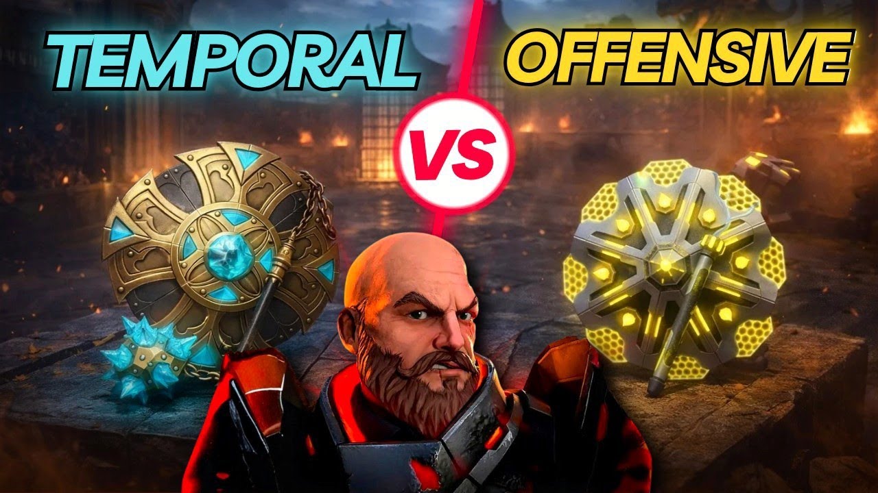 Best EPIC WEAPON For Jack Bulwark 🛡️ Temporal core vs Offensive Defense || Shadow Fight 4 Arena 
