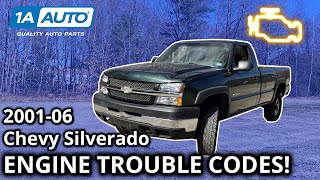 Top Check Engine Trouble Codes 2001-06 Chevy Silverado 2500 Truck - YouTube