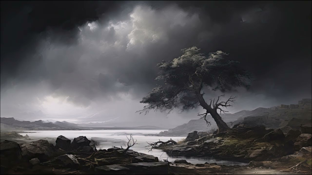 THE BENT TREE UNDER BLACK SKY