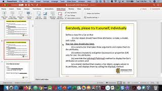 L05CSE1322Sp20 Review of OOP   Class, Object, Constructor, Setter and Getter Methods