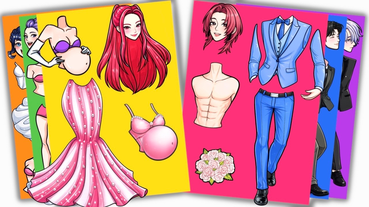 KPOP DEMON HUNTERS - Wedding of HUNTRIX RIMA And SAJA BOYS | Sticker Book DIY
