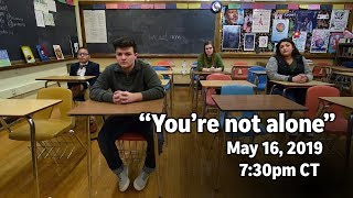 World premiere of "You're not alone"