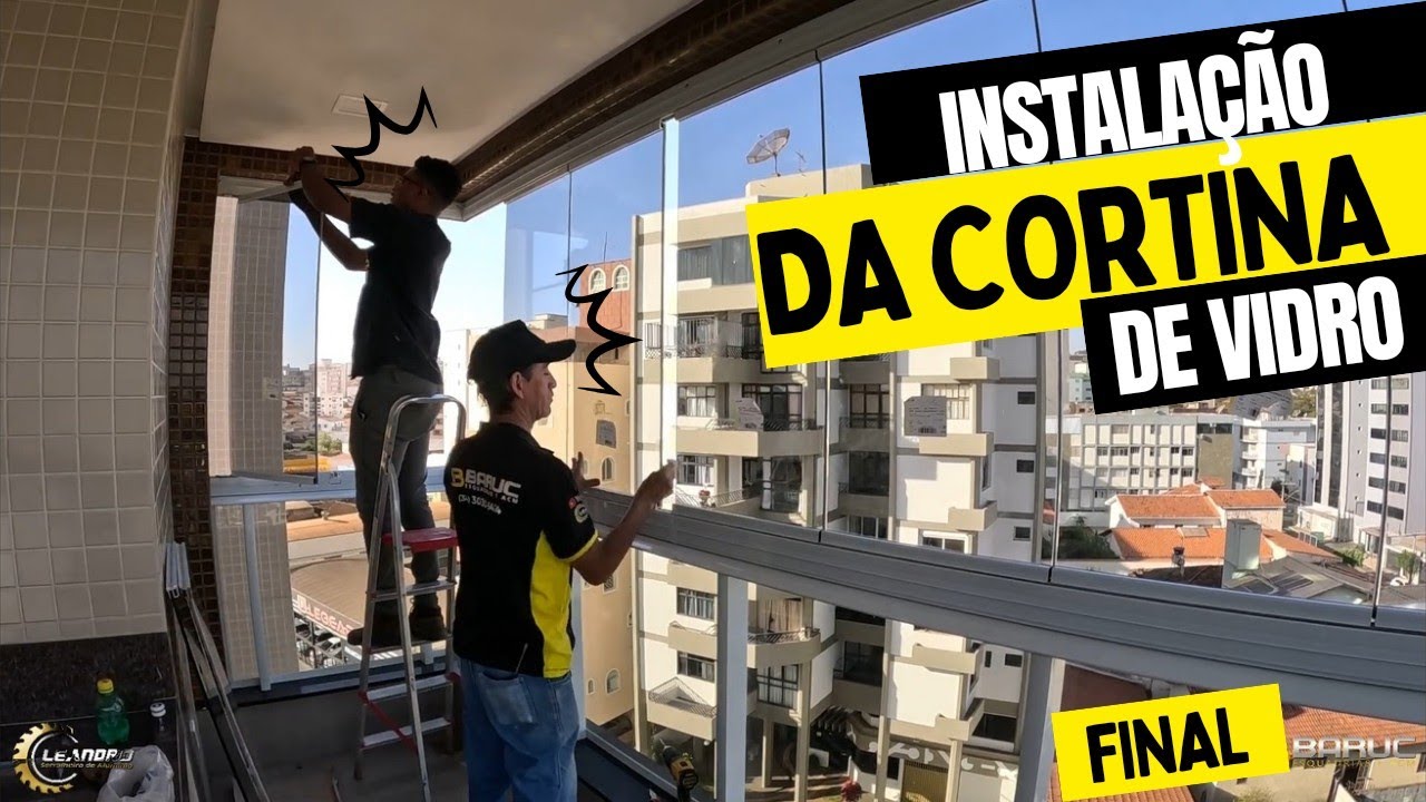 Монтаж стеклянной завесы, финал!!!