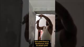 Glass door installation- wall, linton adjustment | complicated glass door installing process | Erica