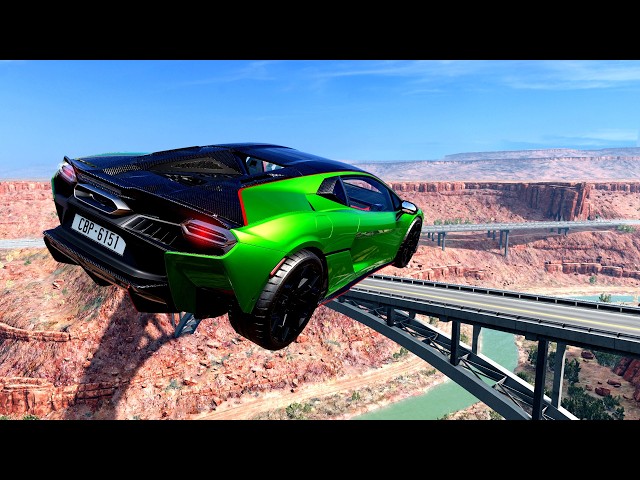 BEST SONGS 7 JUMPing CAR 改訂版 Epic High Speed Car Jumps #252 – BeamNG Drive