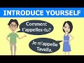 Introduce yourself in french dialogue and conversation  se prsenter en franais