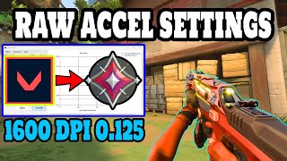 1600 DPI BEST Raw Accel Setting for Valorant