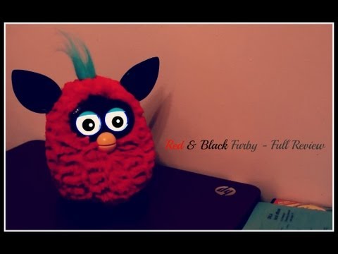 red and black furby