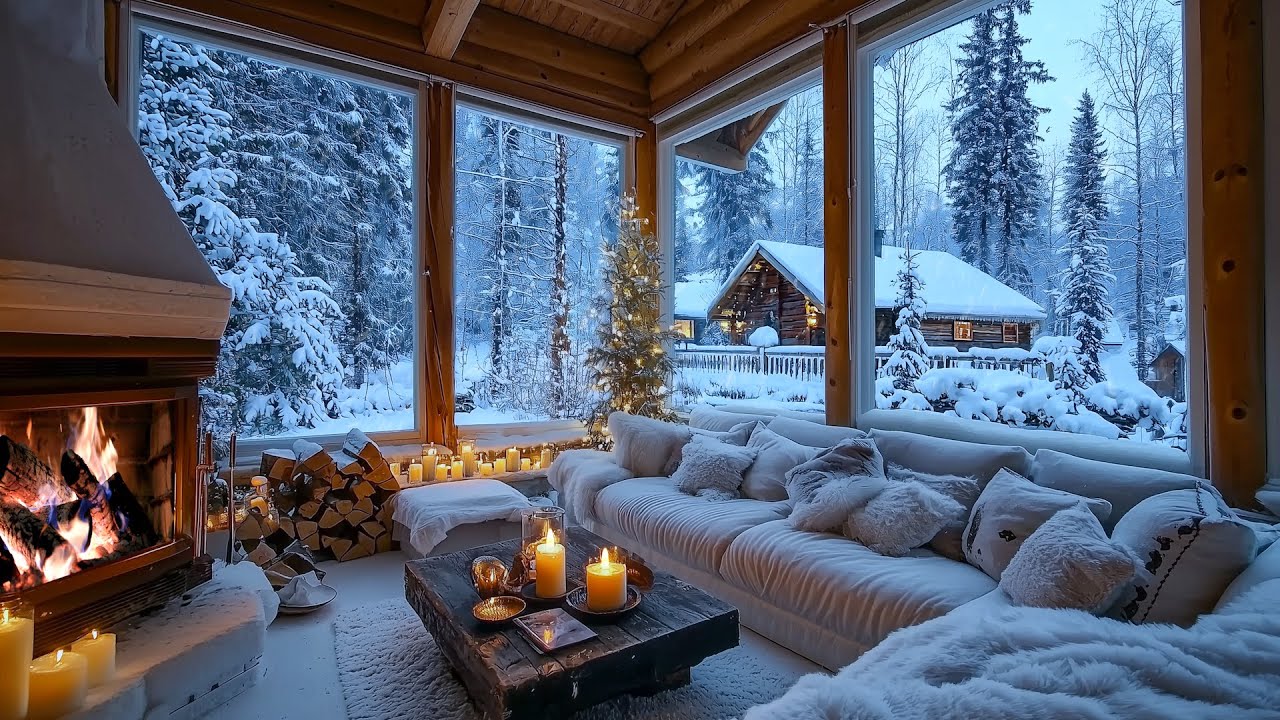 Cozy Winter Piano Ambience for Sleep and Study – Gentle Melodies Beside ...