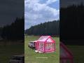 Add Interior Inside Transparent Tent | SerenaGleam #glamping #camping #campervan #reels #fyp #foryou
