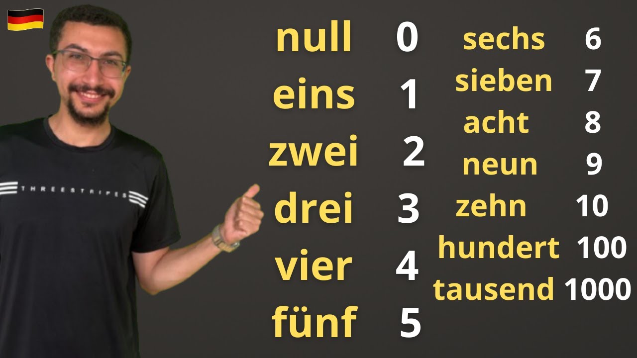 (10) تعلم الأرقام بالألمانية –تعلم الأعداد بالألمانية للمبتدئين–تعلم اللغة الألمانية من الصفر بسهوله