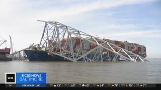 Mike Hellgren takes a closer look at salvage efforts near Key Bridge collapse site