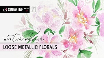 How to Paint Loose Pink Flowers in Watercolour - Hello Clarice Tutorials