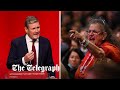 Keir Starmer heckled repeatedly at Labour Party Conference